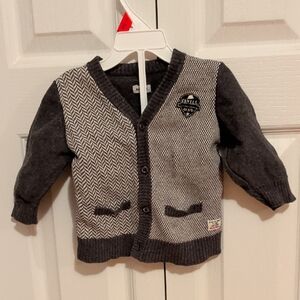 5/20$ Mexx Grey Patterned Baby Cardigan